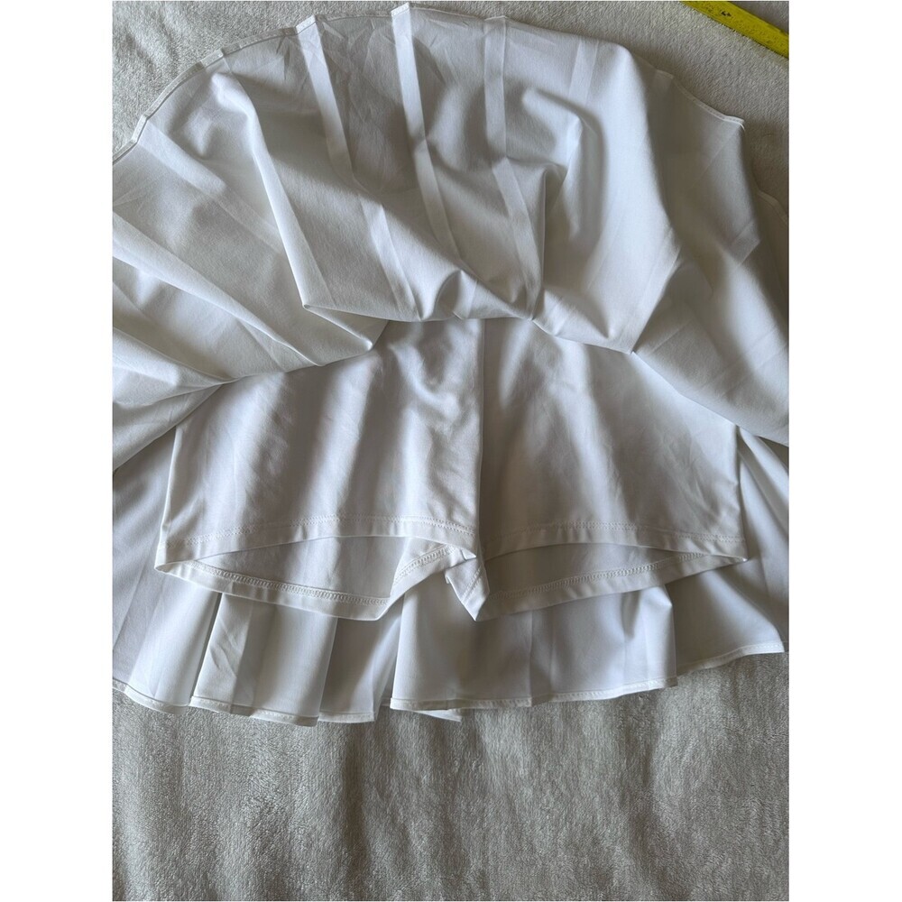 GARAGE White Tennis Skort Golf Skirt Built In Shorts Athleisure Athletic Skort M - Picture 10 of 12